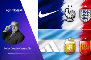 Anotemos que Inglaterra y Francia visten Nike. España y Argentina, por su parte, Adidas.